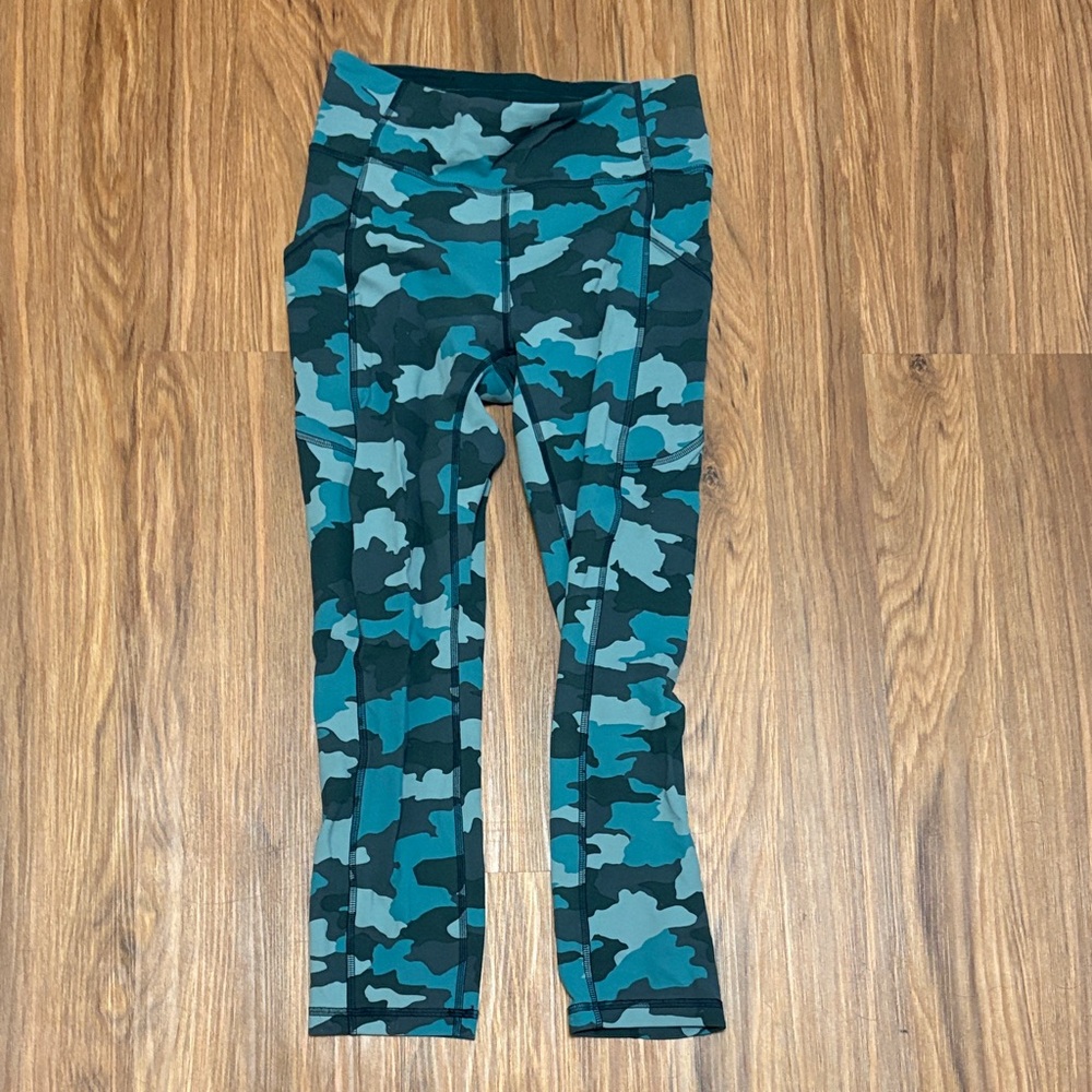 Lululemon Athletica Blue Camouflage Leggings